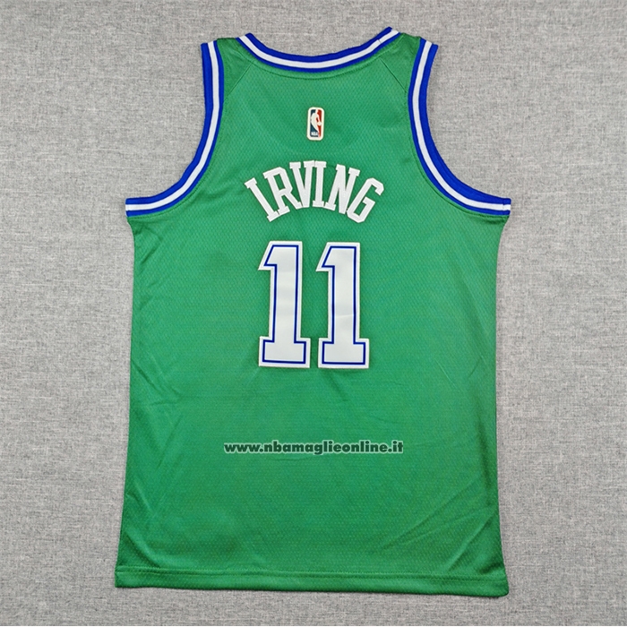 Maglia Bambino Dallas Mavericks Kyrie Irving No 11 Classic 2025-26 Verde